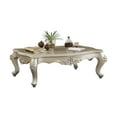 thumbnail image 5 of Traditional Style Rectangular Wood and Marble Coffee Table Silver - Saltoro Sherpi, 5 of 5