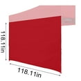 thumbnail image 3 of Darzheoy Instant SunWall for 10'x10' POP up Canopy, Removable One Side Wall Oxford Cloth Instant Canopy Sun Wall for Outdoor, 1 Pack Sidewall Only, Red, 3 of 7