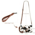 thumbnail image 4 of Wrangler Womens Wristlet Wallet RFID Blocking Bifold Clutch Credit Card Holder Purse with Crossbody Strap, Cow-Brown, 4 of 7