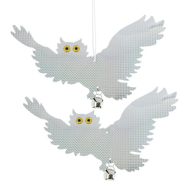 MTFun Bird Scare Repellent Device Reflective Hanging Owl Pest Repellent