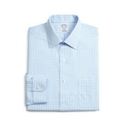Brooks Brothers Men's Gingham Classic Fit Dress Shirt Blue Size 46