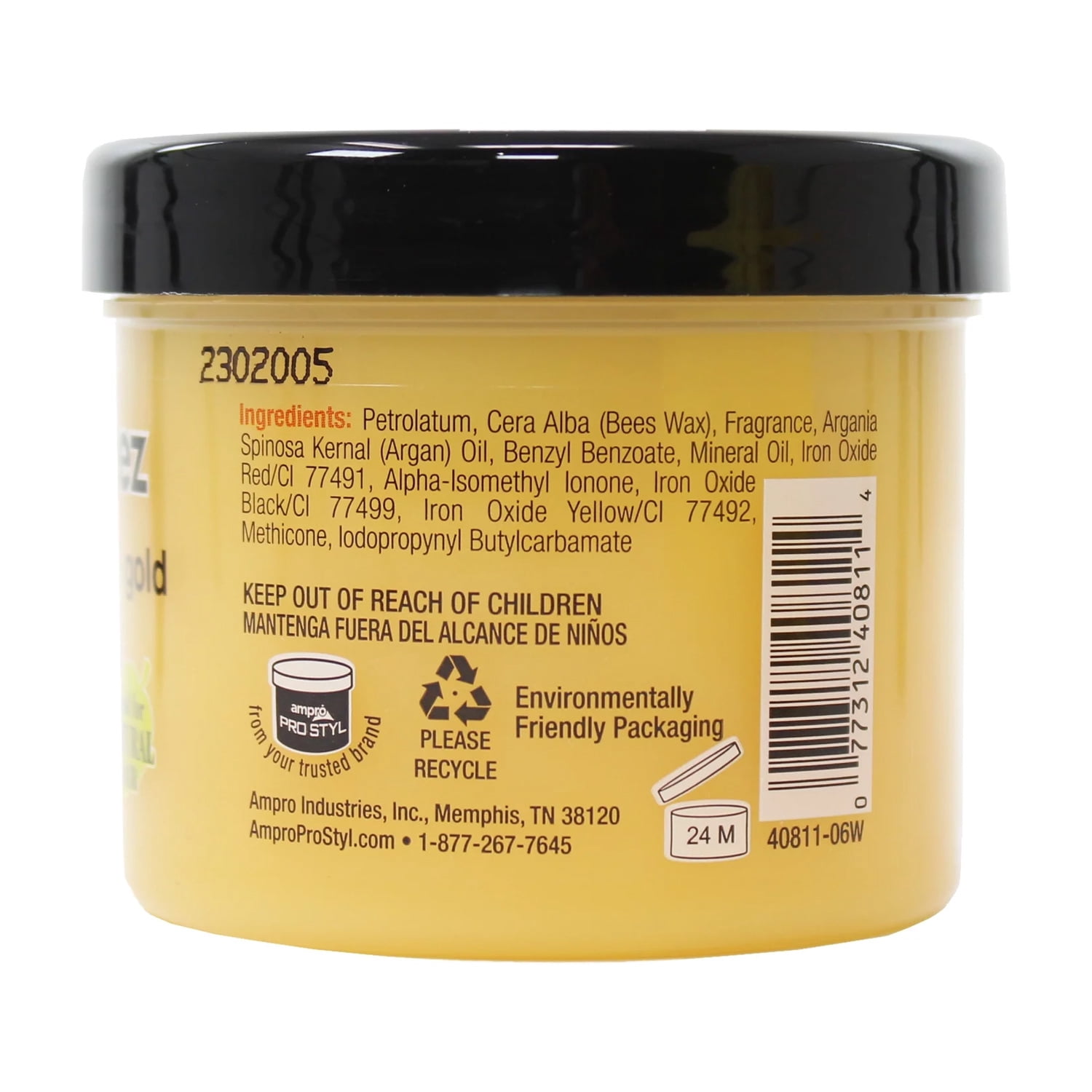 Ampro Honey Beez Stylin Beez Waxgold, 4 Oz., Pack of 6