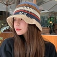 thumbnail image 3 of COOLHOOD Knitted for Women Fisherman Hat Ethnic Color Contrast Fashion Female Hat Teens Headwear, 3 of 3