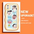 thumbnail image 2 of Funda de teléfono para iPhone X Xs Xr Xs Max carcasa protectora de silicona transparente casos de cámara hp Doraemon patrón feliz funda a prueba de golpes funda colorida borde de onda cubierta trasera, 2 of 4
