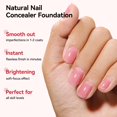 thumbnail image 4 of Corrector de uñas iluminador Nailshion, capa base de relleno de crestas rosadas transparentes, 4 en, 4 of 8