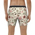 thumbnail image 4 of Xecao Squirrel In The Forest Print Boxer Briefs for Men's Stretch Moisture-Wicking Underwear, Mid-Rise Classics breathable fabric, 4 of 7