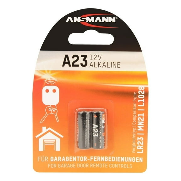 ANSMANN 1510-0024 Alkaline Battery A23 (Pack of 2),Black