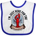 thumbnail image 3 of Inktastic Maine Just Here for the Lobster Boys or Girls Baby Bib, 3 of 4