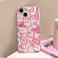 thumbnail image 1 of Love Heart Phone Case For iPhone 13 Case for iPhone 11 15 16 12 14 Pro Max Mini Shockproof Translucent Clear Cover Soft Funda JO64 For iPhone 12Pro Max, 1 of 6
