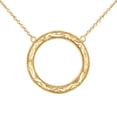thumbnail image 1 of CHIC SPARKLE CUT CIRCLE OF LIFE NECKLACE IN 14K YELLOW GOLD - Pendant with 20" chain, 1 of 1