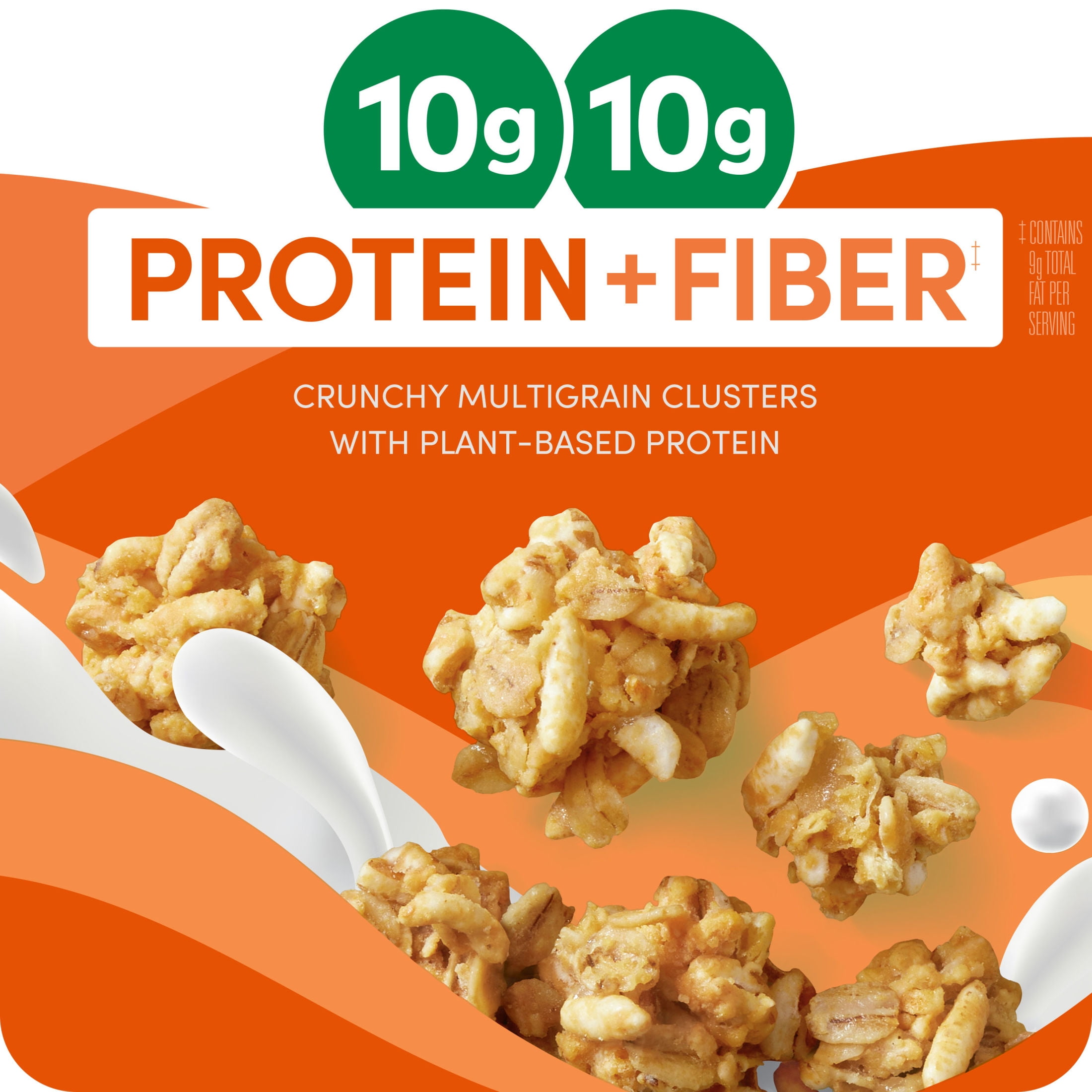 (10 pack) Kashi GO Peanut Butter Crunch Protein Cereal, 10g Protein, 16.9 oz
