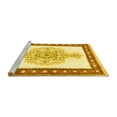 thumbnail image 2 of Ahgly Company Machine Washable Indoor Round Persian Yellow Traditional Area Rugs, 5' Round, 2 of 4
