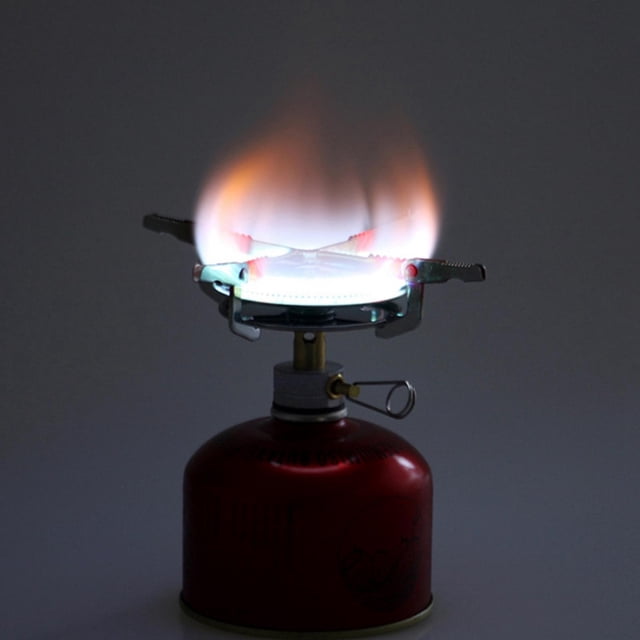Herwey Mini Réchaud de Camping Pliant Léger à Gaz pour Pique-Nique en Plein Air
