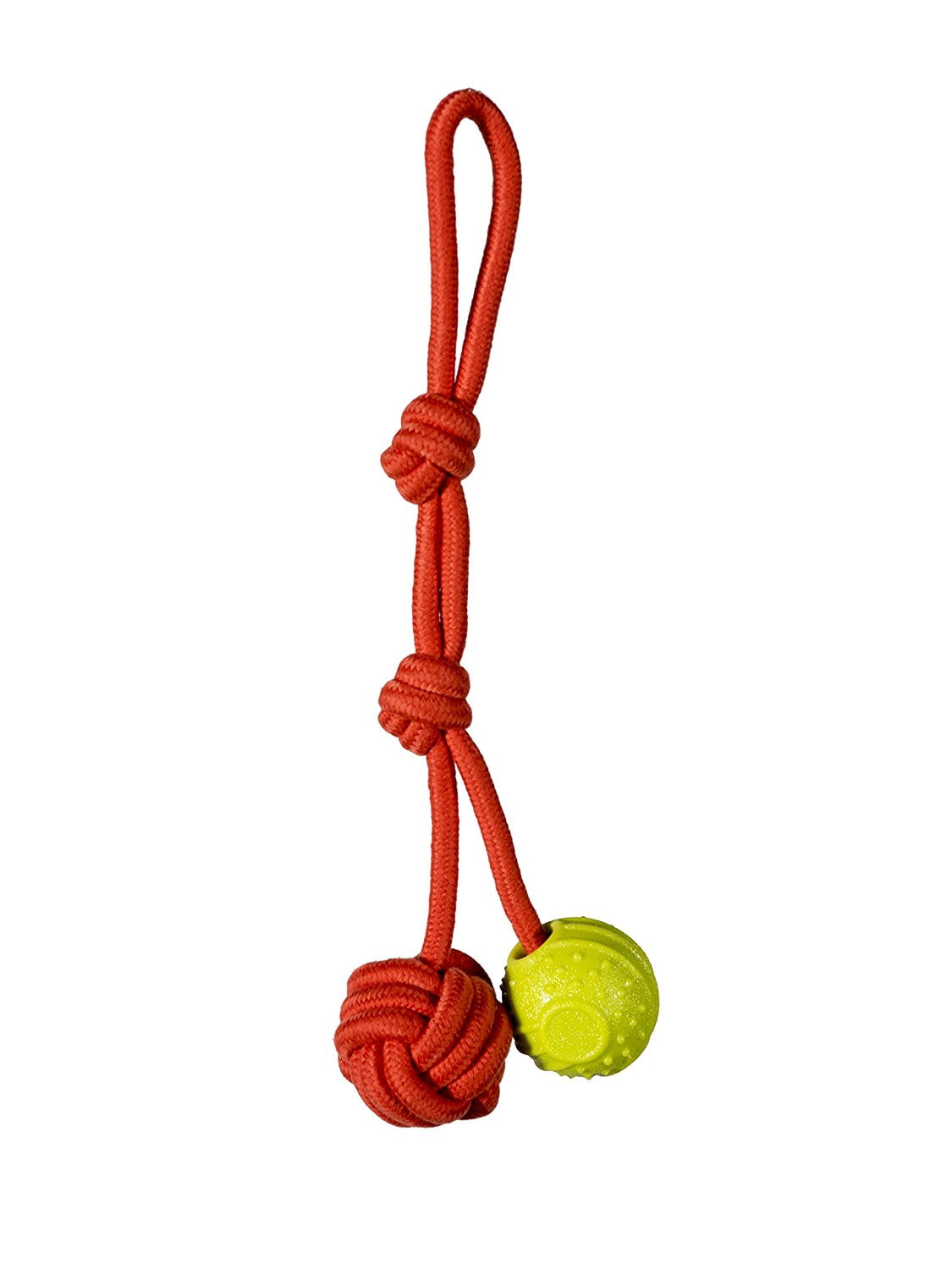 Chase 'n Chomp Oscar Fetch-Tug Rope Dog Toy with Rope & TPR Ball, Small - Walmart.com - Walmart.com