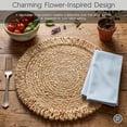 thumbnail image 6 of Better Homes & Gardens Jute Flower Design Placemat, 15 in Round, 1 Placemat, 6 of 11