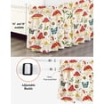 thumbnail image 3 of Mushroom Butterfly Bed Skirt California King Size 18" Drop Leaf Botanical Fairyland Plants Farm Ruffled Wrap Around Bed Skirts Adjustable Elastic Bedskirt Dust Ruffle for California King Size Bed, 3 of 7