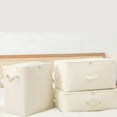 thumbnail image 2 of Ruiboury Fabric Quilt Bag for Zipper Reinforced Handles Basket Closet Large-Capacity Packing Storage Foldable Wardrobe Organizer Home Standard/Beige Standard/Beige, 2 of 6