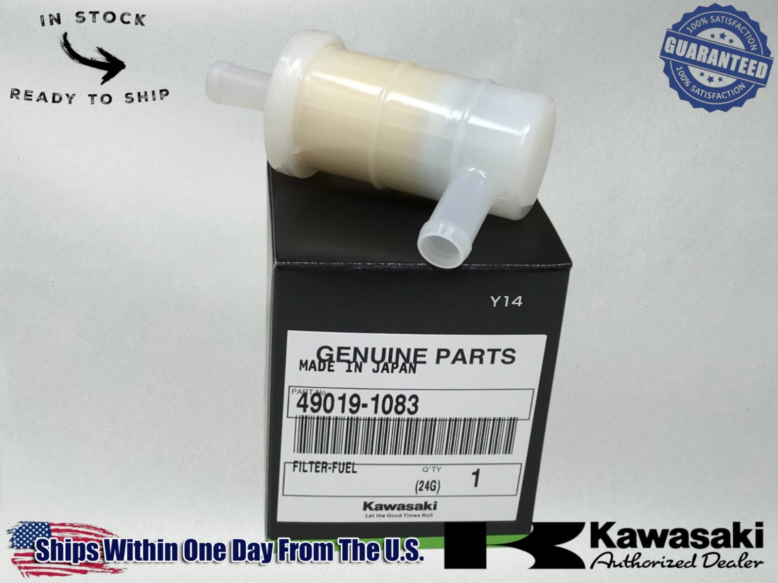 Kawasaki Genuine 49019-0031 Fuel Filter Fits 730V 850V EFI Engines