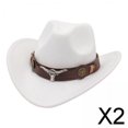 thumbnail image 1 of Sombrero de vaquero occidental,Sombrero de vaquero occidental para adultos,mujeres y hombres,Sombreros de Pescador de Disfraces Caballero Dama Jazz,Suministros para fiestas de cumpleaños de, 1 of 8