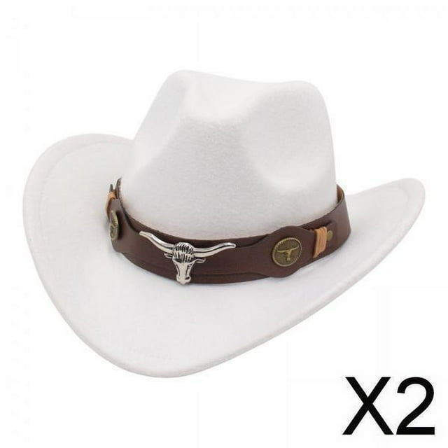 Sombrero de vaquero occidental,Sombrero de vaquero occidental para adultos,mujeres y hombres,Sombreros de Pescador de Disfraces Caballero Dama Jazz,Suministros para fiestas de cumpleaños de