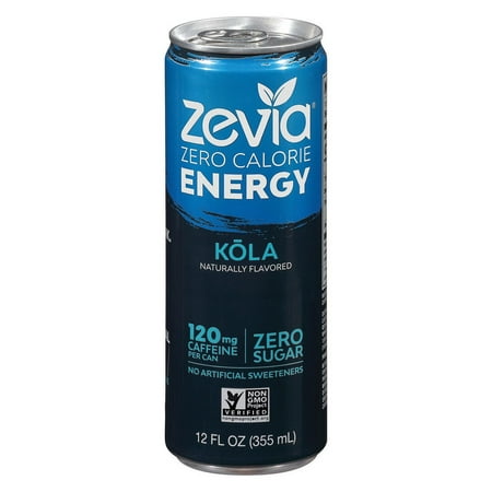 Zevia Zero Calorie Energy Drink - Cola - pack of 12 - 12 Fl
