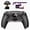 Rubberized Clear & Black, variant on eXtremeRate SPARK Kit for PS5 Controller BDM-010/020 - OLED Paddles w/ 4 Remappable Buttons, Clicky Triggers & Rubberized Grip (Black)