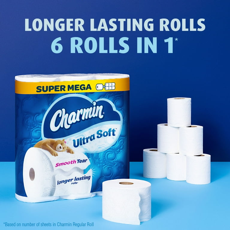 Charmin Ultra Soft Toilet Paper 24 Mega Rolls, 224 Sheets per Roll 