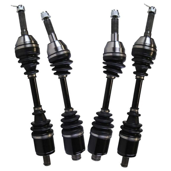 AutoShack Front & Rear ATV Axle Shaft Assembly Replacement for 2005 Polaris Sportsman 400 2005 Polaris Sportsman 600 4-PC Set