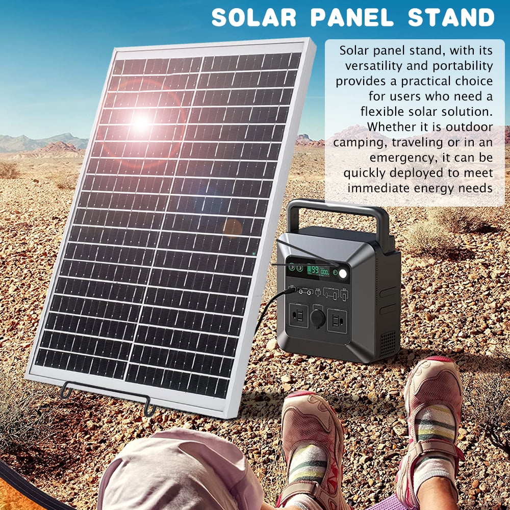 Kepeak Portable Solar Panel Stand Multi-Functional Solar Panel Brackets Tool-Free Installation for Foldable or Flexible Solar Panels