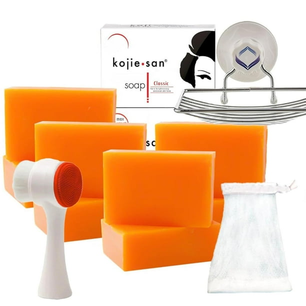 Set de ducha Kojie San, eliminador de manchas oscuras con ácido kójico, 520 ml x 8