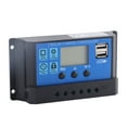 thumbnail image 3 of Controlador De Carga Solar, Regulador De Panel Solar 12 V 24 V 20 A Pantalla LCD Salida USB Dual De 5 V Para Batería De Plomo-ácido Para Batería Inundada Y De Litio, 3 of 7