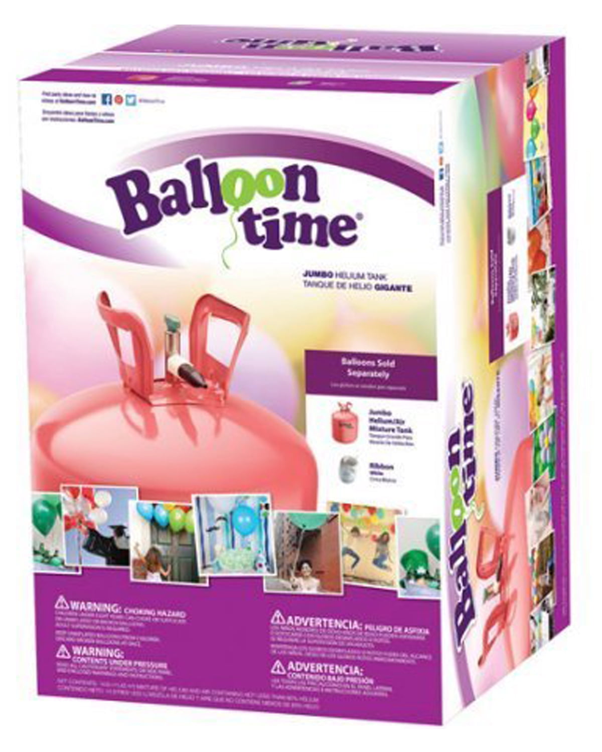 Balloon Time Jumbo 12" Helium Tank Blend Kit 3 PACK