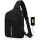 thumbnail image 1 of Mochila Cruzada Multifuncional VOICEPTT Impermeable puerto de carga usb y de auriculares, 1 of 3