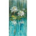 thumbnail image 2 of Nai, Danhui 14x24 White Modern Wood Framed Museum Art Print Titled - Water Lily Pond v2 III, 2 of 4