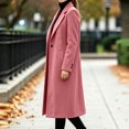 thumbnail image 5 of cocolona Womens Long Coat for Women Fall Winter Long Sleeve Lapel Trench Coat Oversized Elegant Trendy Jacket, 5 of 7