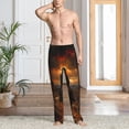 thumbnail image 2 of Balery Western Rainy Desert Cowboy Pantalones de pijama para hombre, pijama ultraligero, pantalón de descanso-XX-Large, 2 of 6
