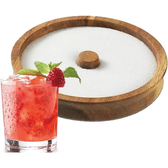 Margarita Salt Rimmer Wood Glass Rimmer Glass Rimming Salts and Sugars for Wide Glasses up to 5.5 Inches