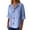 Blue, variant on WENWU Women's V Neck Button Down Shirt Casual Blouse for Daily Wear and Comfortable Tops with Classic Design for Spring Summer Fall plus Size Plaid Shirt Womens Scrub T Shirts for Women
