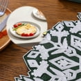 thumbnail image 5 of Cheapark Christmas Snowflake Table Runner & Coasters Set - Heat-Insulating Mats, Festive Decor Supplies for Dining Table Holiday Celebrations, 5 of 6