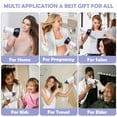 thumbnail image 3 of Ionic Hair Dryer, 2100W Professional Blow Dryer, Negative Ion Technolog Drying with 3 Heating, 2 Speed, 2 Nozzle for Home Salon Travel, 3 of 10