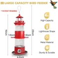 thumbnail image 2 of Comederos para pájaros para colgar al aire libre, comederos para pájaros silvestres a prueba de ardillas para exteriores, comedero de semillas de pájaros de metal para pájaros pequeños, 4 libras de g, 2 of 5