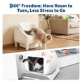 thumbnail image 4 of Wisykoke Self Cleaning Litter Box with APP Control, Automatic Cat Litter Box, Odor-Free Waste Disposal with Trash Bags, Large Waste Bin, Open-Top, for Multiple Cats, 4 of 9