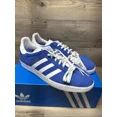 thumbnail image 2 of [GX2207] Ad-id-as Men's Gazelle Blue Cloud White Gold Metallic Sneakers Size 13, 2 of 6