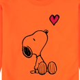 thumbnail image 3 of Peanuts - Valentine's Peanuts Snoopy Heart - Men's Crew Neck Fleece Pullover, 3 of 7