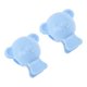 thumbnail image 1 of Ofertas Únicas 2Pcs Cubiertas de Cepillo de Dientes en Forma de Oso Livianas para Viaje Plástico Transparente Rojo, 1 of 5