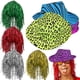 thumbnail image 1 of 1 Set Animal Print Party Hats Novelty Hats Rave Hats And Tinsel Wigs for Costume Party, 1 of 4