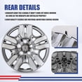 thumbnail image 5 of 4Pcs/Set 16" Hubcaps Wheel Rims Cover Fit for 2007-2012 Nissan Altima/2008-2009 Nissan Altima Coupe Compatible with Steel Wheels Bolt on Installation(16-inch,Chrome), 5 of 7