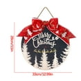 thumbnail image 2 of YOHAVEN Merry Christmas Wooden Door Sign Holiday Hanging Wreath Welcome Front Porch Wall Xmas Decoration for Home Outdoor Farmhouse Office Fireplace Seasonal Decor, 2 of 2