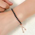 thumbnail image 2 of Tennis Bracelets for Women 18k White/Rose Gold Plated Cubic Zirconia Tennis Bracelet Set Hypoallergenic Slider Bracelet Jewelry, 2 of 6