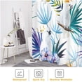 thumbnail image 5 of JOOCAR Tropical Shower Curtain for Bathroom Decoration Fabric Shower Curtain set with 12 Hooks,72x72, 5 of 7
